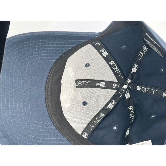 New Era 9FORTY Strapback Adjustable Hat Baseball Cap - Navy Blue BearCloud Tech - Picture 3 of 3